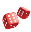 Vecteur : Jetés de dés double six gagnant Jetés de dés double six gagnant