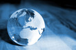 Photo: Blue Earth transparent glass Blue Earth transparent glass