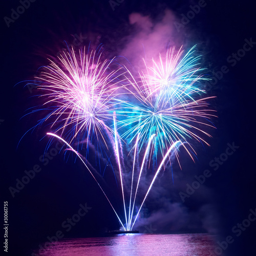 Photo: Colorful fireworks Colorful fireworks