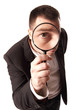 homme loupe
