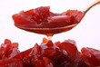 Jam from a quince in the spoon