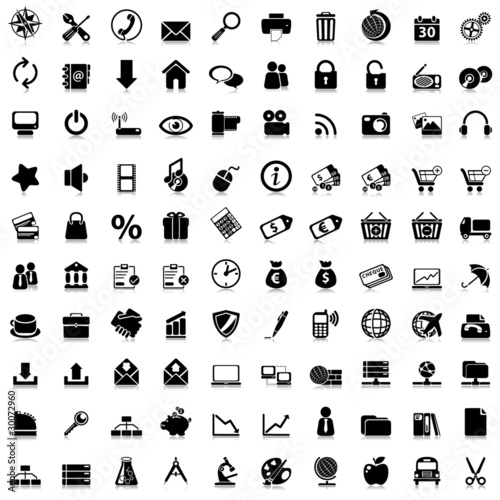 Vektor: 100 Web Icons 100 Web Icons