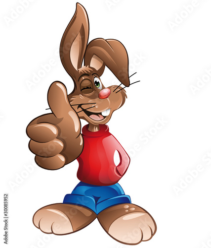 Vector: easter bunny thumbs up easter bunny thumbs up