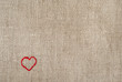 Foto: embroidered red heart embroidered red heart