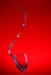 Foto: Water splashes out of water glass Water splashes out of water glass