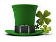 St Patricks hat and clover