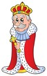 King holding sceptre King holding sceptre