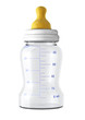 baby feeding bottle isolated on white background