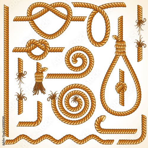 Vektor: Vector Tightrope Parts and Elements Vector Tightrope Parts and Elements