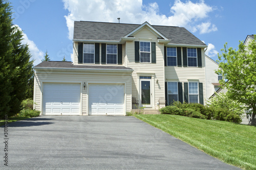 Photo: Front View Vinyl Siding Single Family House MD Front View Vinyl Siding Single Family House MD