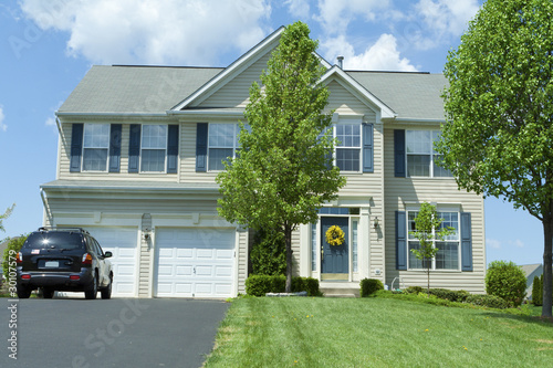 Photo: Vinyl Siding Single Family House Home Suburban MD Vinyl Siding Single Family House Home Suburban MD