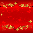 Grunge floral background. Grunge floral background.