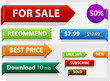 Vector set of sign board, price tag, pointers. Vector set of sign board, price tag, pointers.