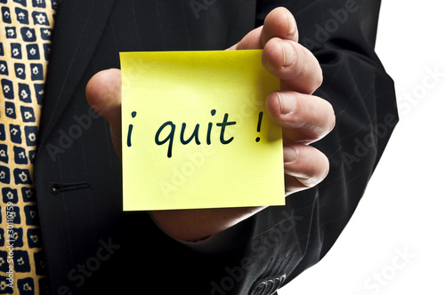 Photo: I quit post it I quit post it