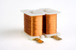 Two copper wire coils
