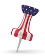 3d paper pin - American flag 3d paper pin - American flag