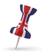 3d paper pin - English flag 3d paper pin - English flag