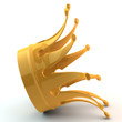 crown lies on one side