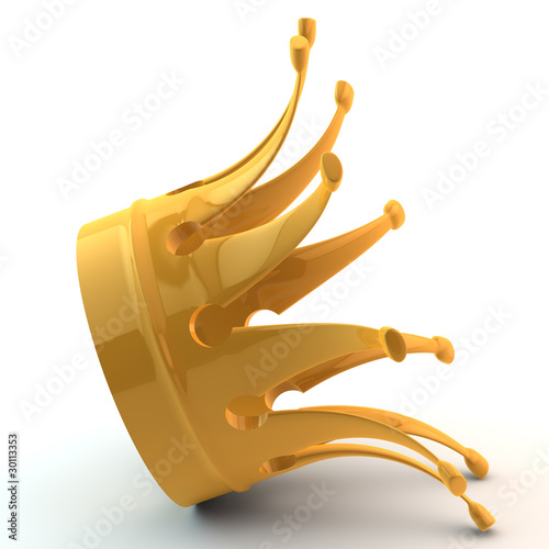 Illustration: crown lies on one side crown lies on one side