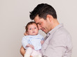 papa mit baby