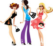 three cute girls