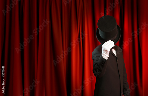 Photo: Magician on stage Magician on stage