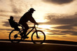 cyclist with child