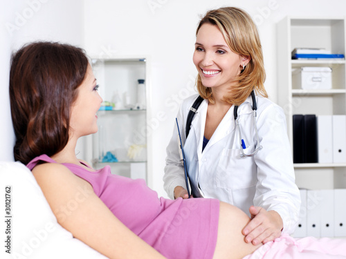 Photo: Doctor with pregnant woman Doctor with pregnant woman