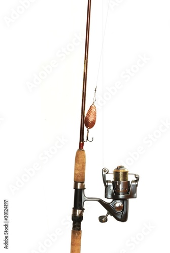 Photo: fishing-rod with spinning-wheel fishing-rod with spinning-wheel
