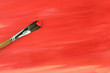Paintbrush and Painted Background
