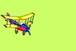 Illustration: kleines Flugzeug kleines Flugzeug