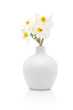 White daffodils in vase White daffodils in vase