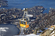 Ulriken in Bergen - View of the city Ulriken in Bergen - View of the city