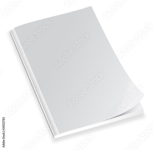 Vektor: Magazine with blank cover Magazine with blank cover