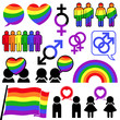 gay icon lesbian rainbow collection