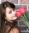romantic portrait of a pretty teenage girl