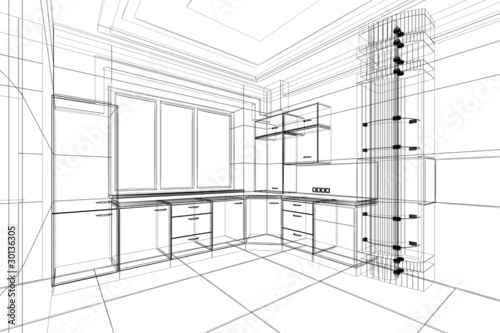 Illustration: abstract architecture abstract architecture