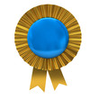 Blank award ribbon rosette