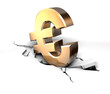 Euro bricht ein