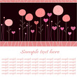 Greeting card with roses Greeting card with roses