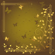 Grunge floral background. Grunge floral background.