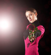 Woman giving red rose Woman giving red rose