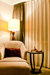 sofa and lamp