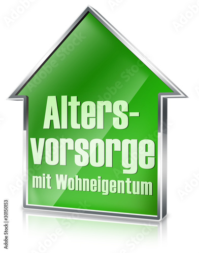 Illustration: altersvorsorge mit wohneigentum 3d altersvorsorge mit wohneigentum 3d