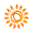 Vector: abstract sun abstract sun