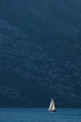 Photo: Yacht against cliffs Yacht against cliffs