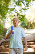 Man drinking water