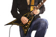 man with electric guitar