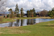spring view on a golf course