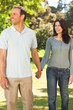 Pretty couple in the park